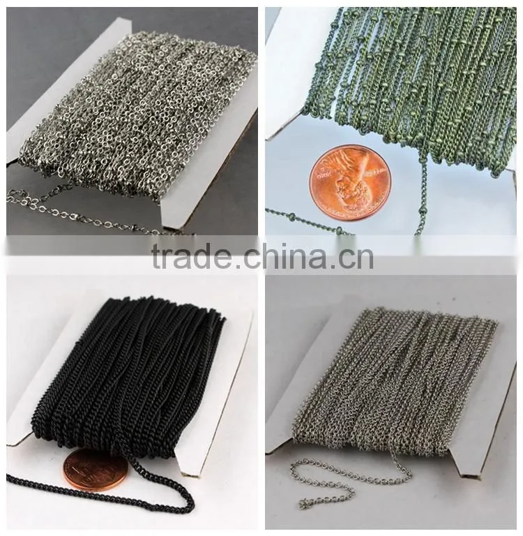 Complete DIY Pendant Kits, round, Metal Bezels + Glass Cabochons+ Chain Necklaces wholesale clear transparent Glass Cabochons