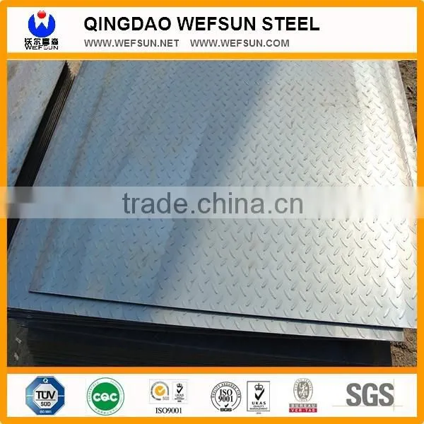 hot rolled steel plate carbon standard checkered steel plate/sheet for construction