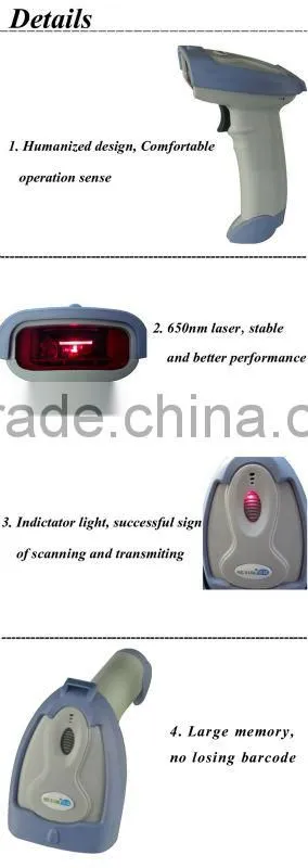 NT-2015 supermarket barcode reading machine laser wired barcode scanner