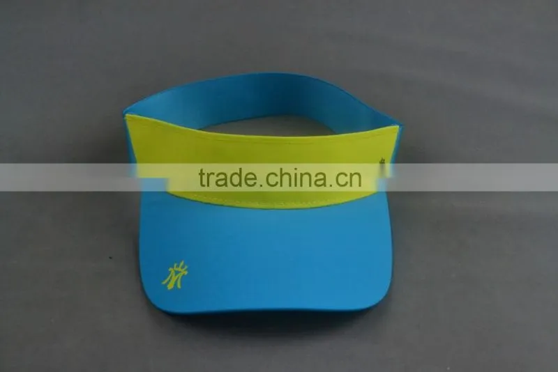 High quality cheap 2D embroidery sun visor cap