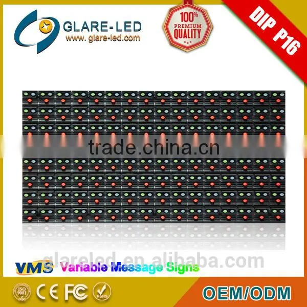 High Brightness P16 Module for VMS LED Traffic Display LED Flashing Traffic Sign