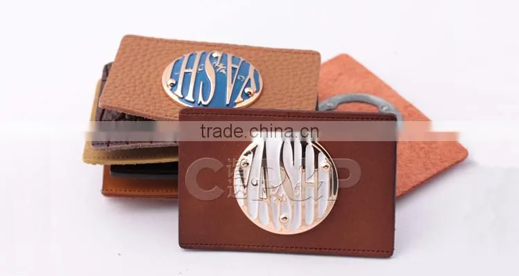 Custom leather jeans label Jeans Metal Leather Patch