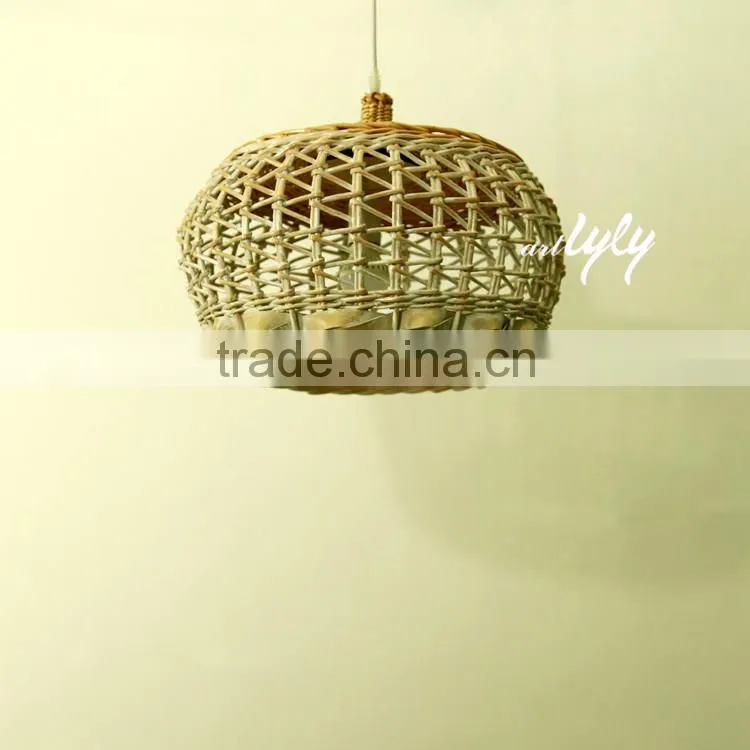 wholesale cheap wicker pendant lamp shade