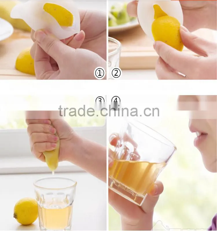 Cheap price food grade durable silicone hand press juicer squeezer