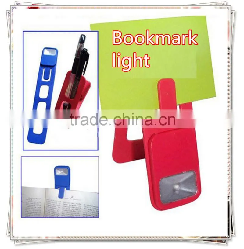 New products unique creative folding PVC portable bookmark light in stock