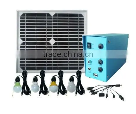 10w portable solar light kit solar led bulb light mini solar home lighting system