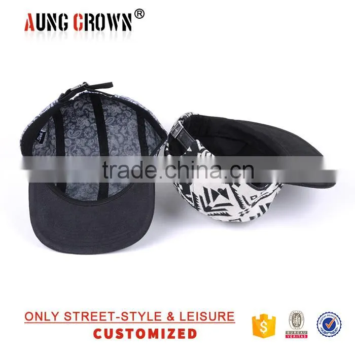 custom cotton snapback blank hat