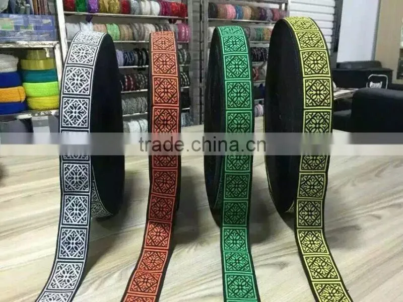 High Quality Elastic Tape with printing embroidery elastic printing tape for ladies dress waistband