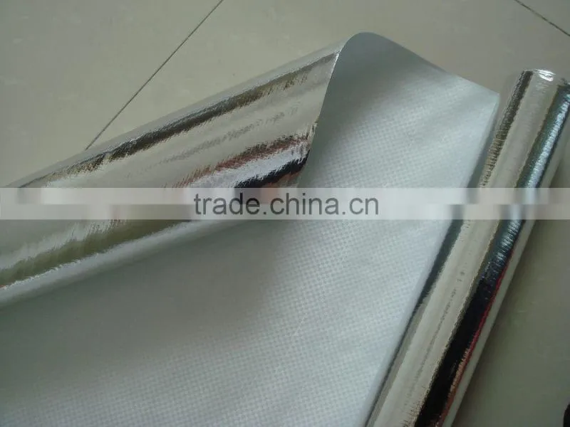 Reinforced Aluminium Foil Radiant Barrier Aluminium Foil Woven Fabric