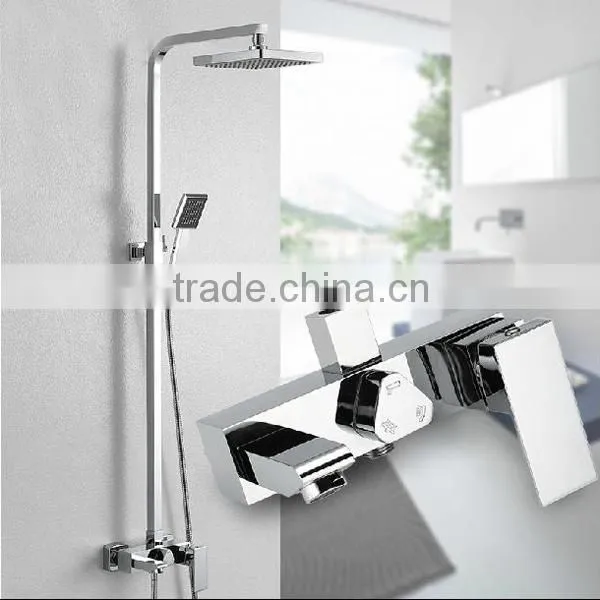 Classic Inspired Tub shower set , rain shower head with 3 way faucet hand shower