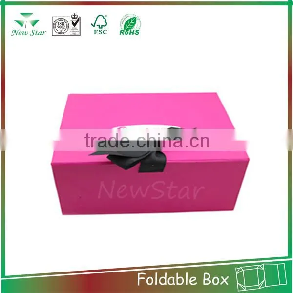 wholesale foldable paper rigid gift box, corrugadte box