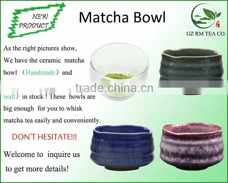 Light Red Porcelain Enameled Bowls Used for Holding Matcha Powder