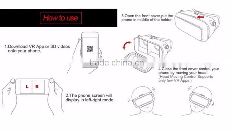3D vr glasses vrarle vr box bluetooth for mobile phone 3d movies games