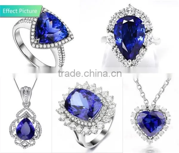 112# cushion burman blue spinel gemstone synthetic diamond