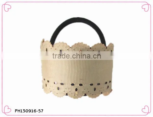 2014 Half Round Alloy Elastic Hair Ring Ponytail Holder