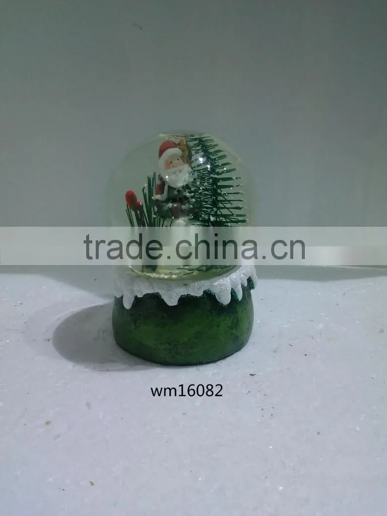 2016 hot sales Christmas snow globe water ball with LED light
