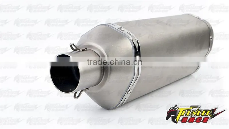 Stainless steel muffler silencer for racing motorcycle