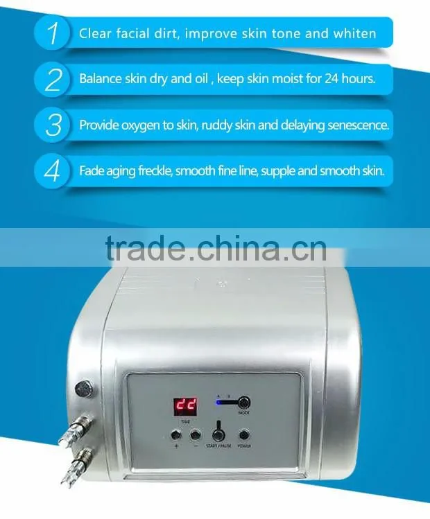 Suitable for all skin types/hydro dermabrasion deep cleaning peel SPA mini salon equipment
