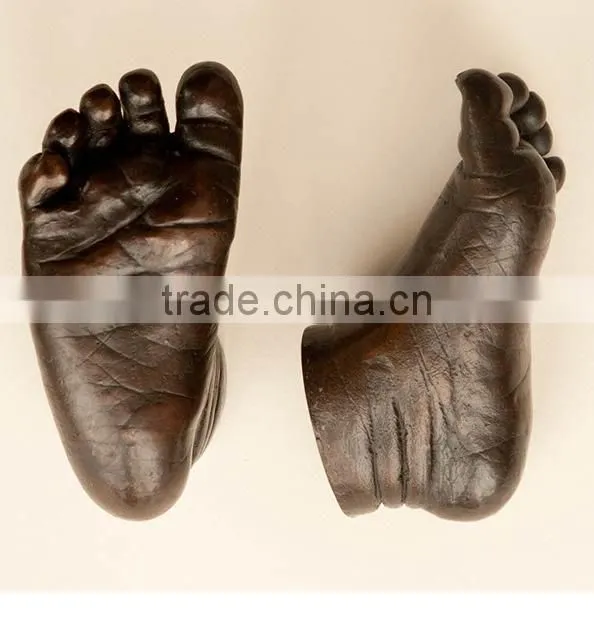 Alginate life casting with colour changes(fast set 2'30",medium set 4'10",slow set 12')