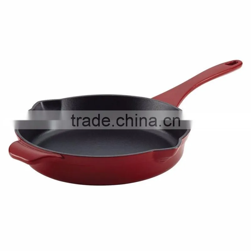 High quality red enamel cast iron pot