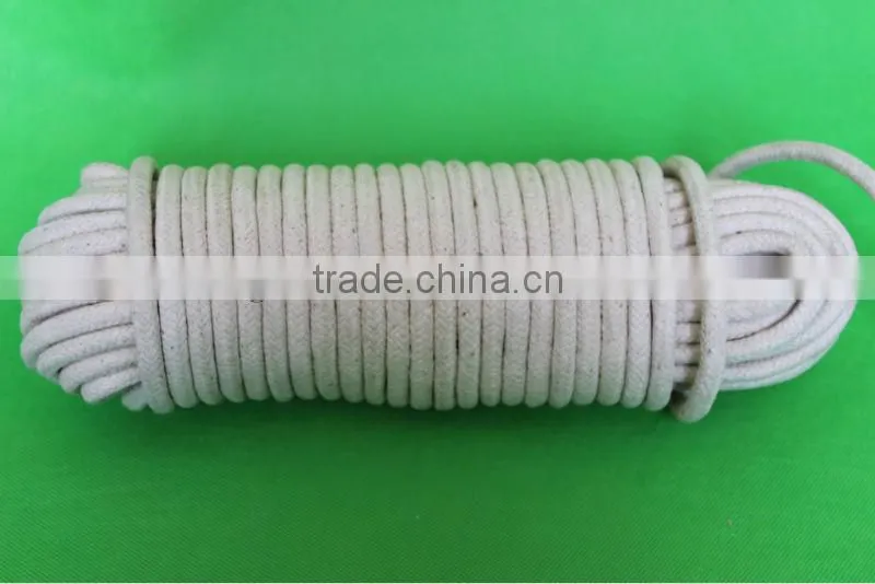 4mm natural braided cotton rope for sale