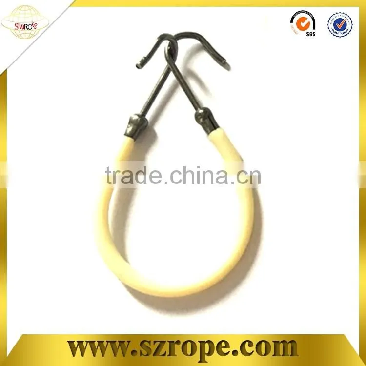 2016 new arrived rubber hair styling bungee bands with hook