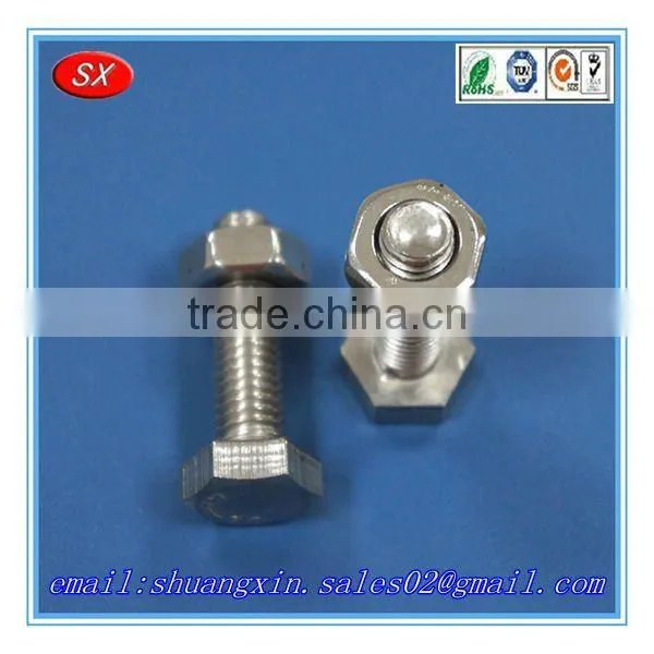Custom and precision stainless steel/carbon steel zinc/nickel plated countersunk bolts 8.8,countersunk head bolt