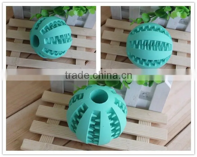 soft ball natural rubber dog toy