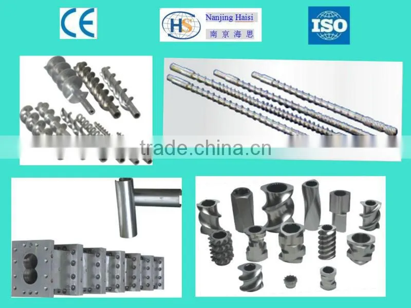 CE Mark Euro-quality two-stage compounding PVC extruder screw