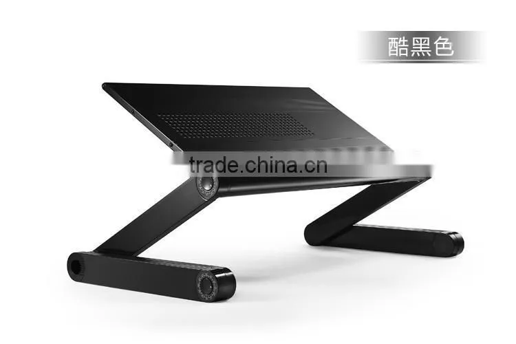 Laptop Table Laptop Stand /Portable Bed Tray Book Stand /laptop stands for beds/folding laptop table/aluminum swivel adjustable