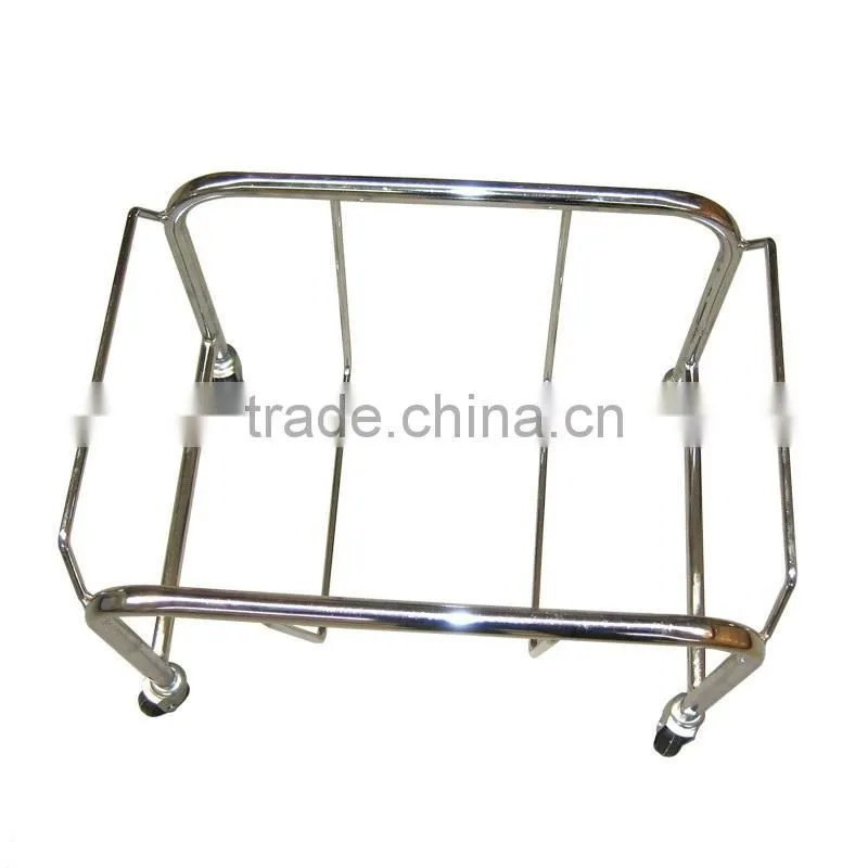 small steel cart for plastic/metal hand basket