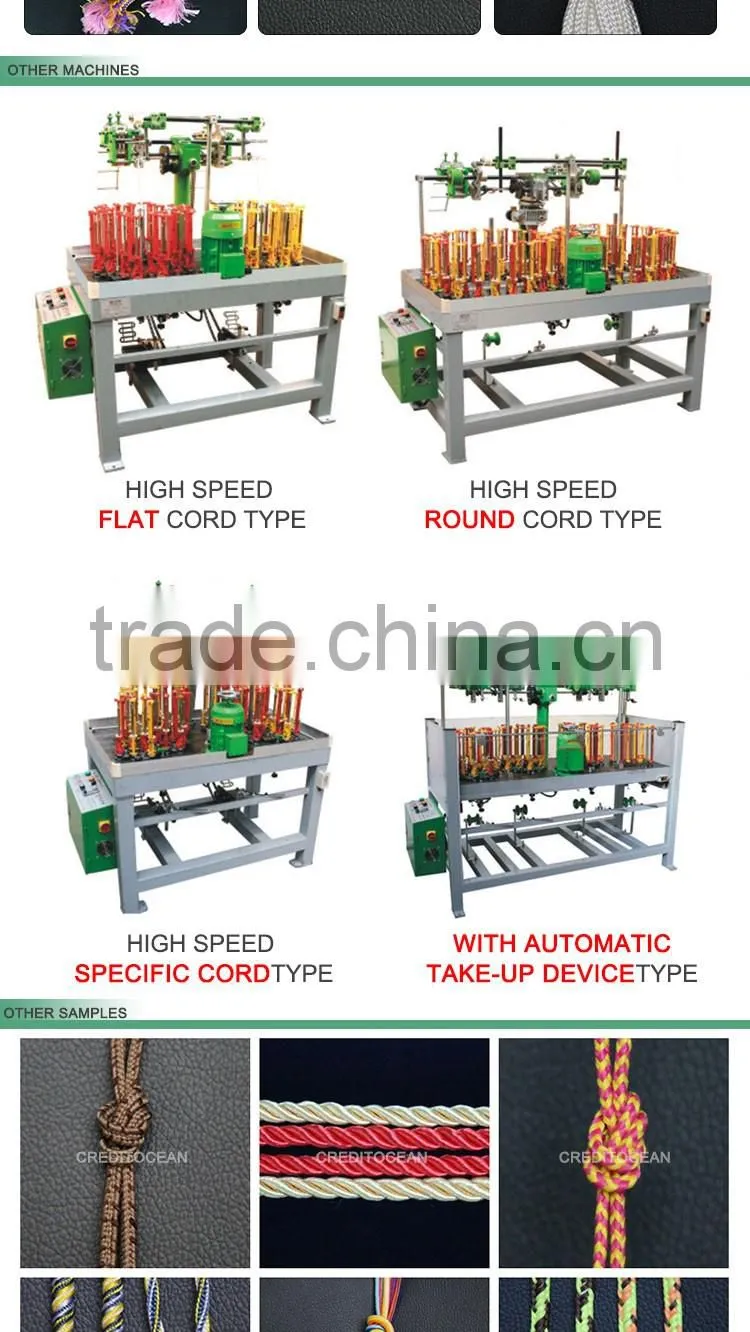 CREDIT OCEAN rope making machine for plastic tape
