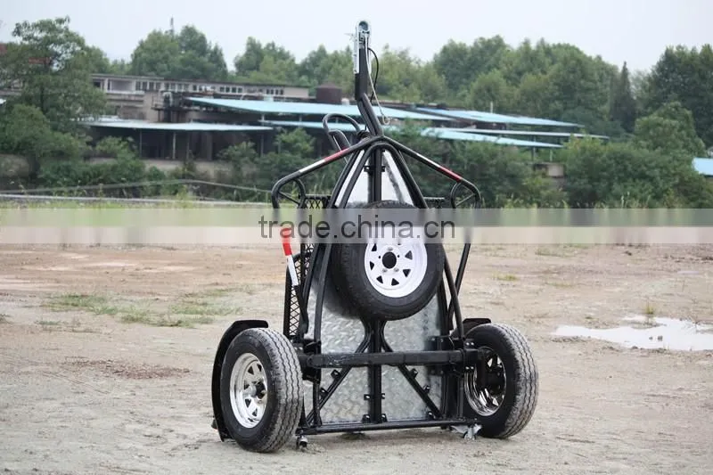 Folding style motorcycle trailer