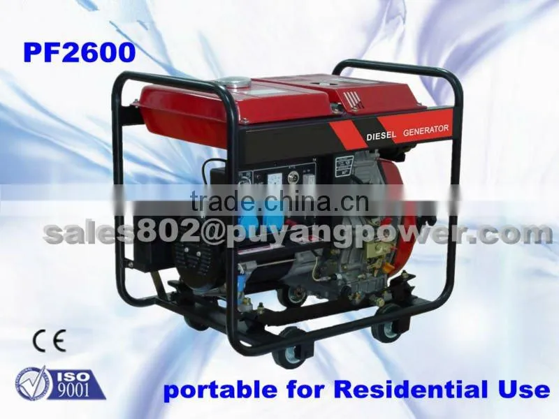 2000W Portable diesel generator for Residential use