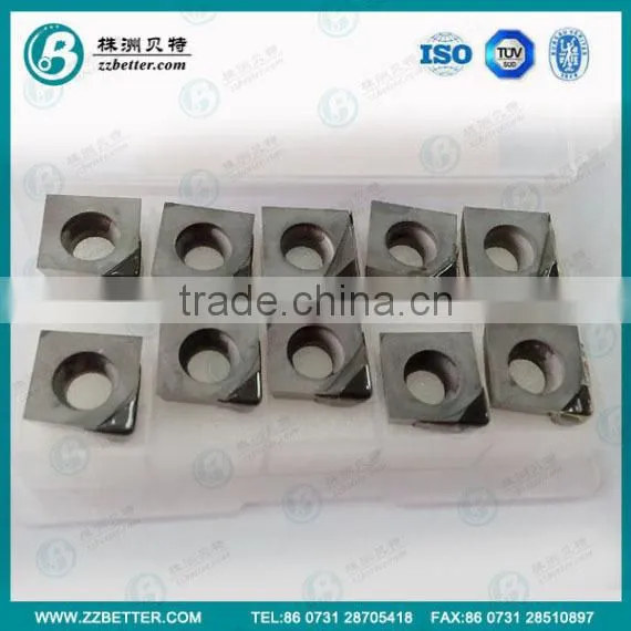 SPGW PCD inserts for cutting steel