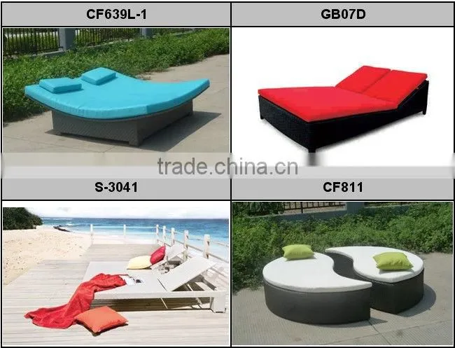 FC004 Leisure outdoor furniture rattan chaise lounge