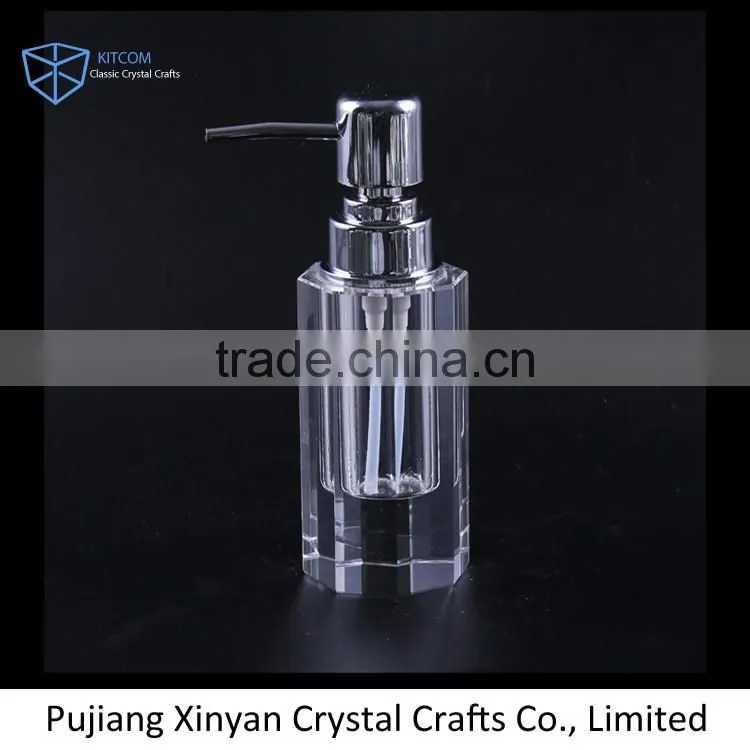 Special design OEM liquid soap crystal bottle