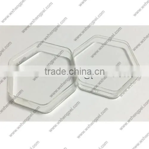 Cleverish portable cute transparent hexagon plastic storage jewelry wedding box kit