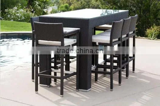 2017 Simple design strong chaise synthetic rattan modern armless chairs