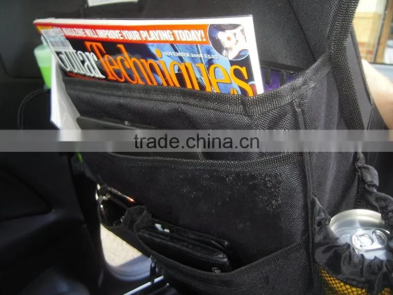 Car storage bag back seat tray car organizer