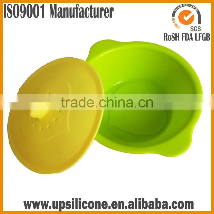 BPA Free flexible silicone baby bowl