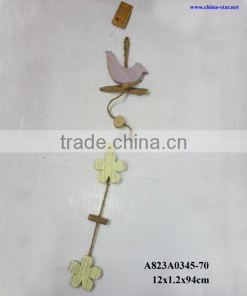 wood hanging bird decoration for easter