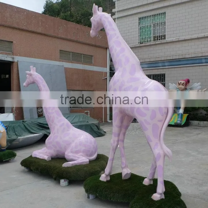 Life size giraffe sculpture