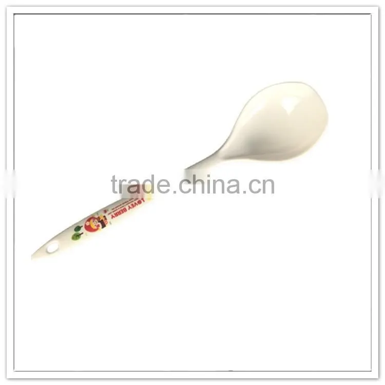 100% melamine Chef used long handle White Color Tasting Spoon
