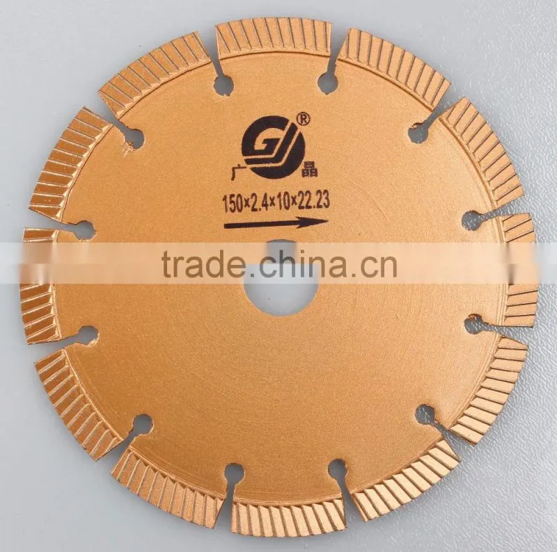 Guangjing Turbo Saw Blade Superior Quality Diamond Blade for Stone Cutting