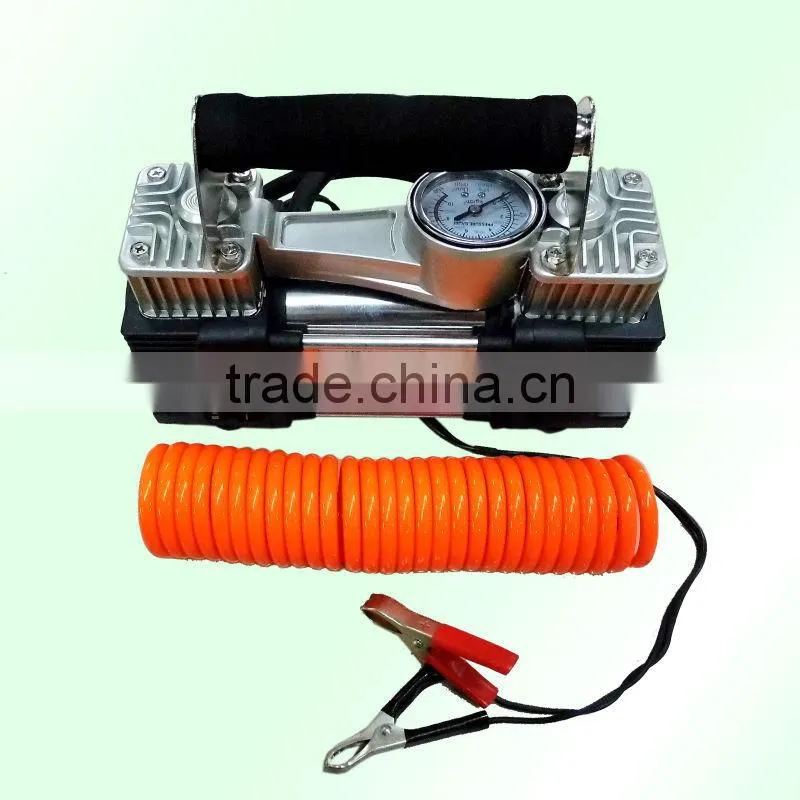 E100 Good quality car air pump air compressor double-cylinder air pump