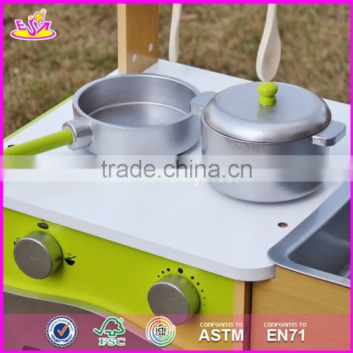 2017 New design kids pretend play toy wooden kitchen preschool children toy wooden kitchen best toy wooden kitchen W10C249
