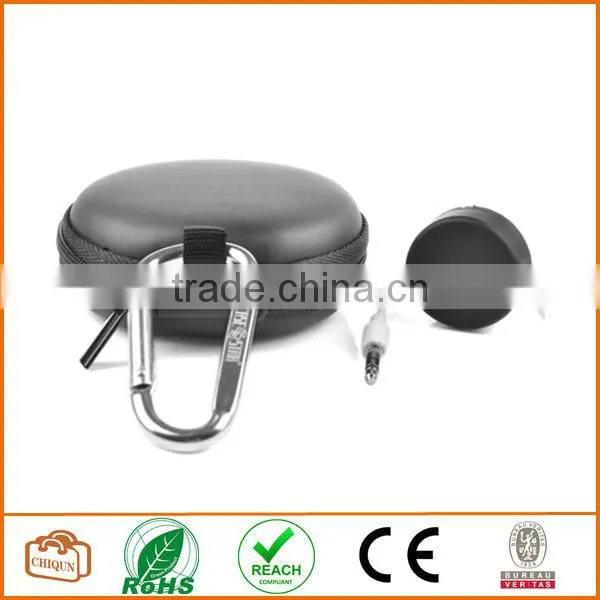 3 in 1 Earphone Handsfree Hard PU Case Plus Round Earphone Case