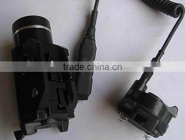 Tactical quick start green laser sight scope and strobe 200 lumen CREE Q5 LED light combo