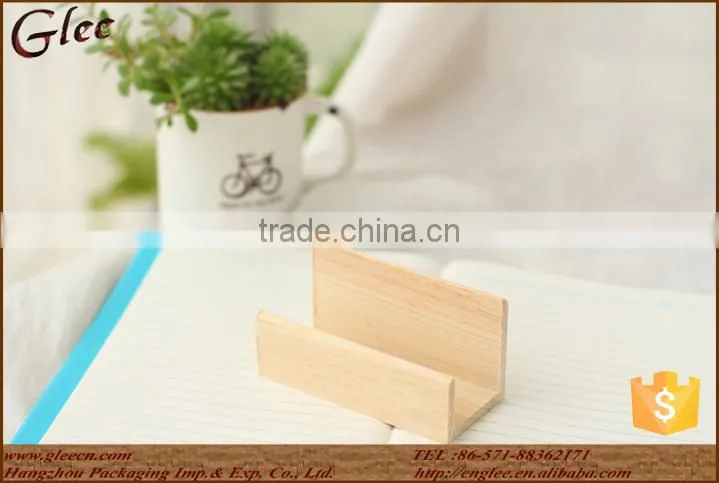 handmade simple wood business card holders